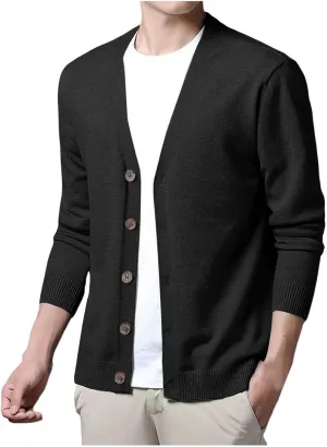 Sweaters for Men Men's Cardigan Sweaters Turtleneck Long Sleeve Knitted Big and Tall Slim Workout Cable Knit Fleece