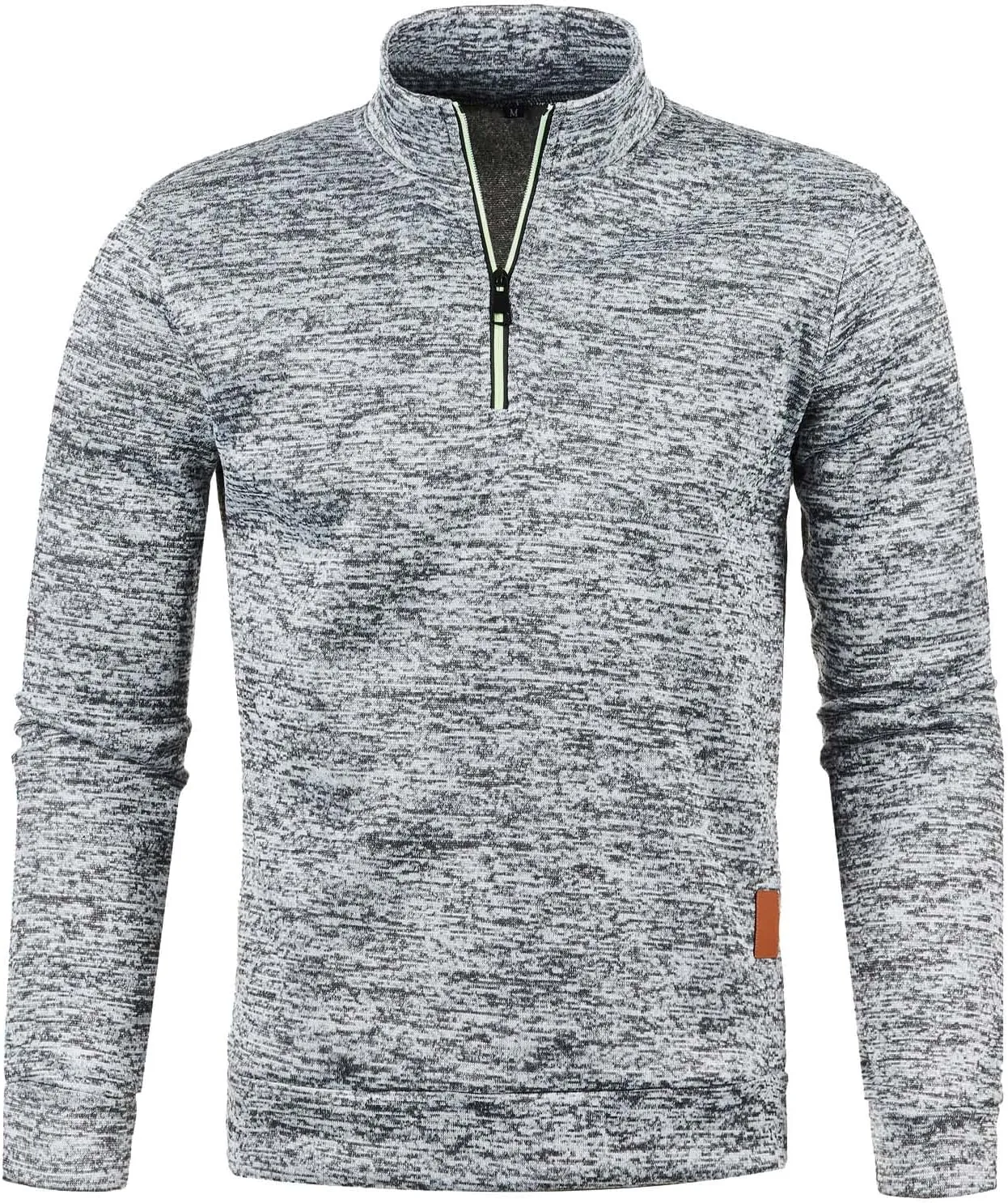 Sweaters for Men Men's Quarter Zip Henley Shirts Knit Sweater Dress Long Sleeve Pullover Sweaters Turtleneck T-Shirts