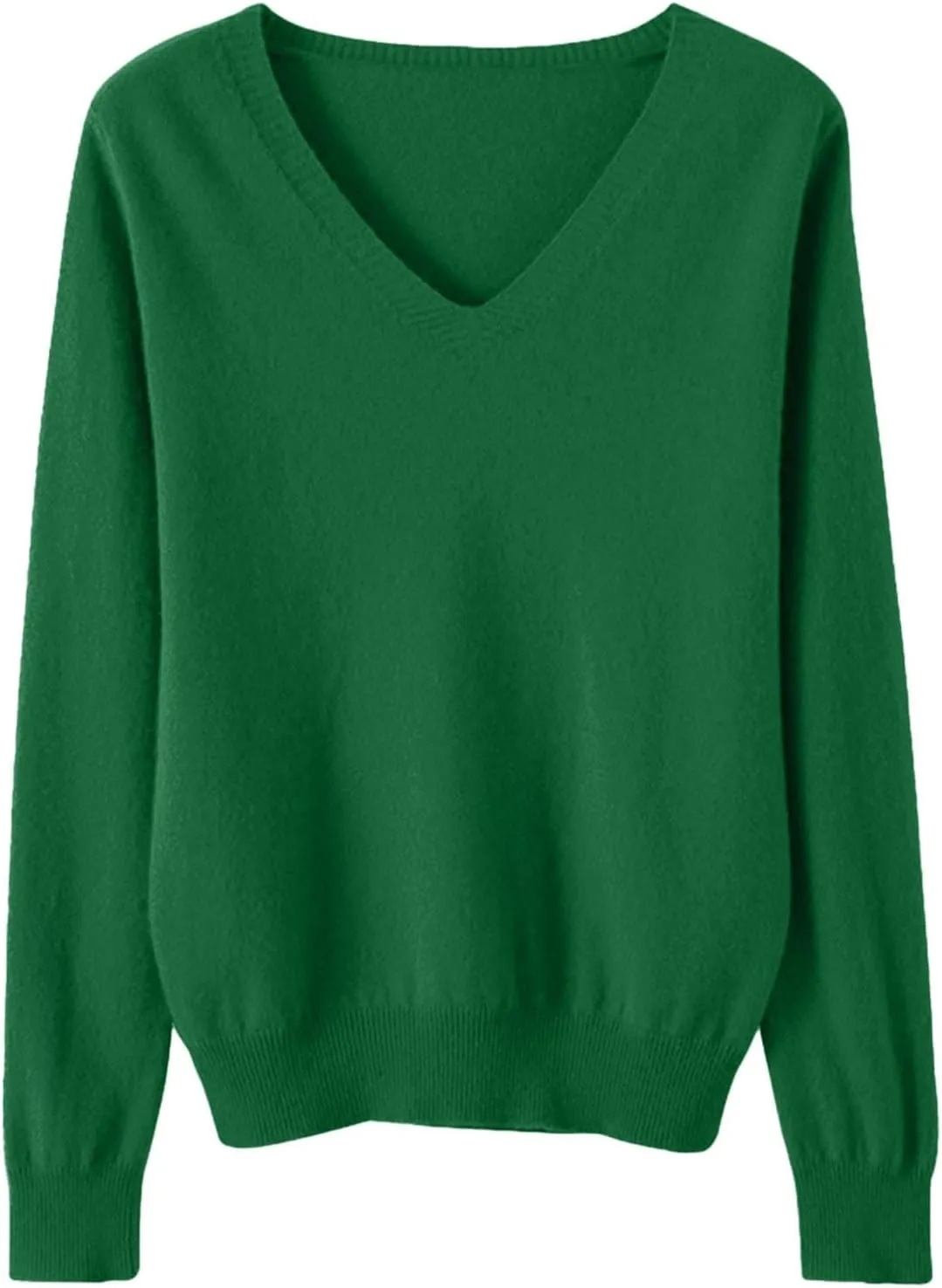 Sweaters for Women Cable Knit Long Sleeve Pullover V Neck Shirt Sweatshirt Slim Fitted Undershirt Fall Casual Top