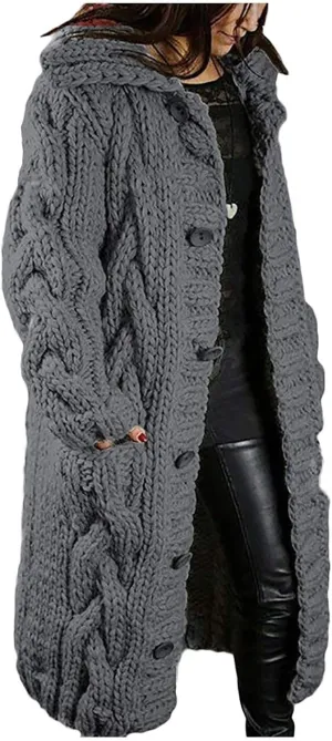 Sweaters for Women Sleeve Knitted Tops Pullover Turtleneck Sweater Long Sweater Fall Sweaters Round Neck Loose