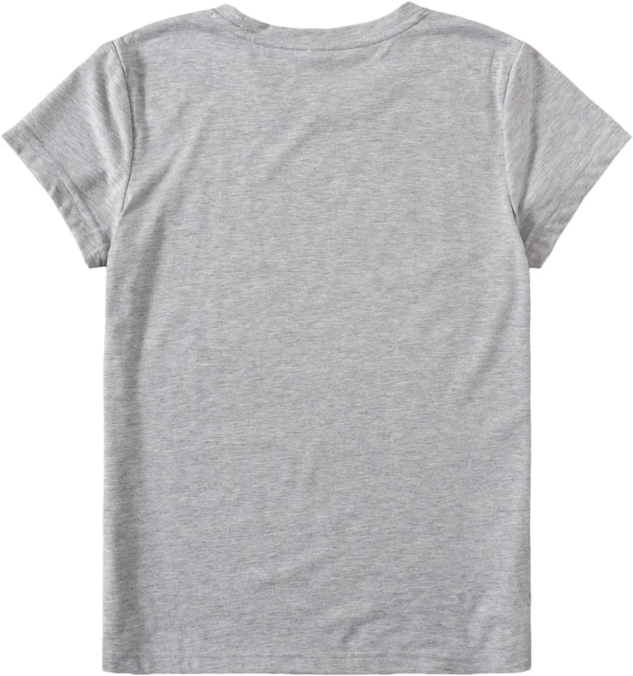 SweatyRocks Women's Heart Print T Shirts Summer Funny Short Sleeve Tops
