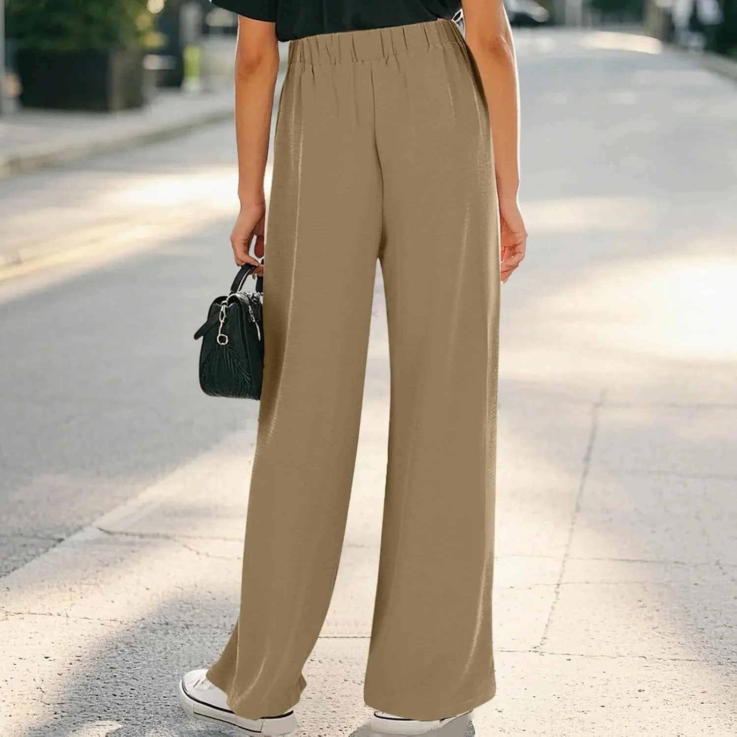 Teen Girls Cotton Linen Wide Leg Pants Drawstring Kids Oversized Casual Lightweight Flowy Palazzo Pants Lounge Long