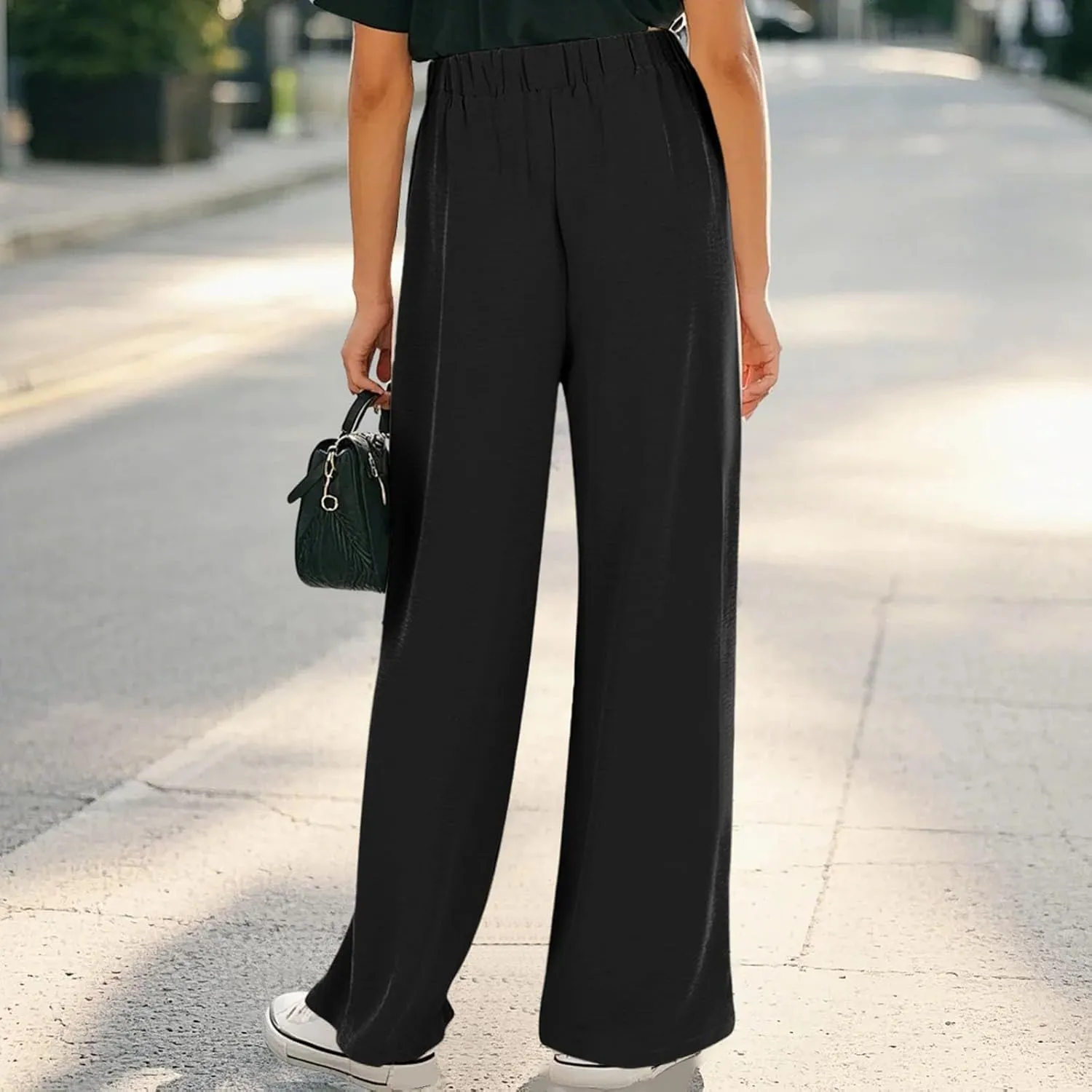 Teen Girls Cotton Linen Wide Leg Pants Drawstring Kids Oversized Casual Lightweight Flowy Palazzo Pants Lounge Long