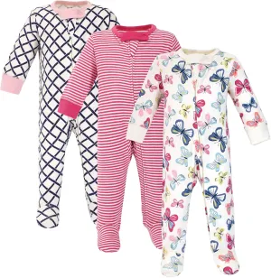 Touched by Nature Baby Girls' Organic Cotton Sleep and Play
