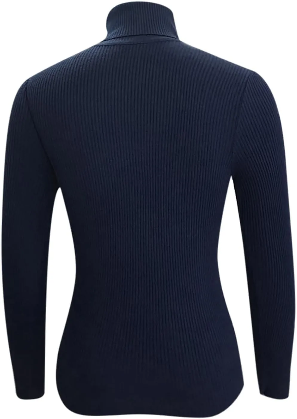 Turtleneck Sweater WomenSlim Fit Ribbed Womens Sweaters Long Sleeve Stretch Crewneck Basic Layer Spring Sweaters