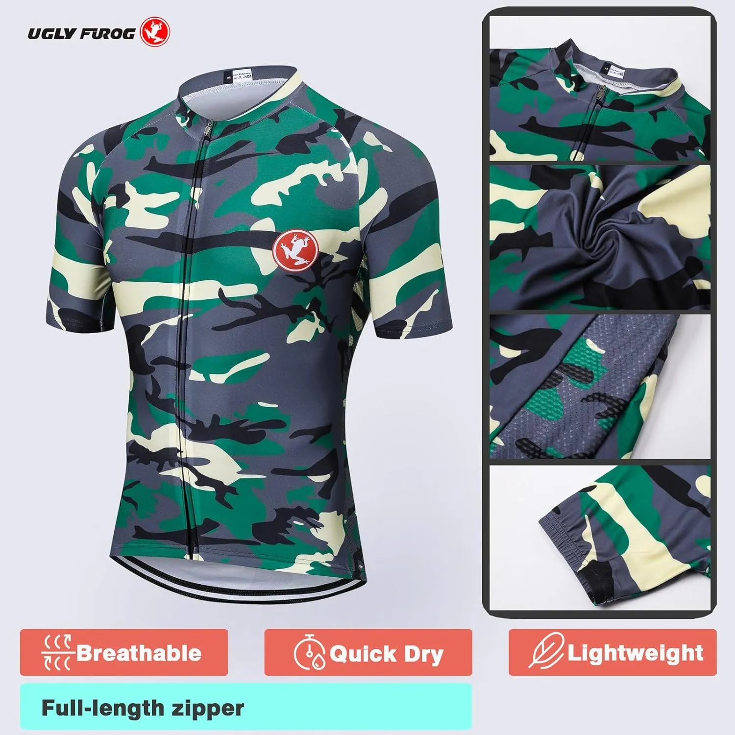 UGLY FROG Men's Shorts Bib and Jersey Cycling Kits Set Road Bike MTB Downhill Jersey Outdoor Riding Sportswear