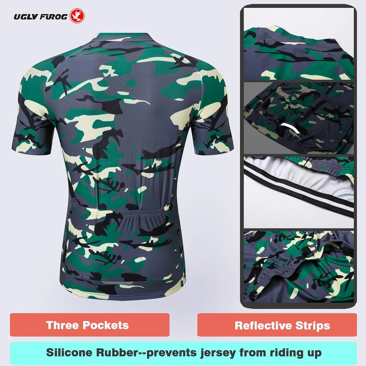 UGLY FROG Men's Shorts Bib and Jersey Cycling Kits Set Road Bike MTB Downhill Jersey Outdoor Riding Sportswear