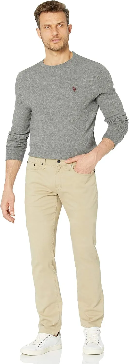 U.S. Polo Assn. Men's Long Sleeve Crew Neck Solid Thermal Shirt