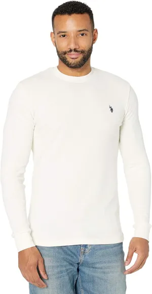 U.S. Polo Assn. Men's Long Sleeve Crew Neck Solid Thermal Shirt