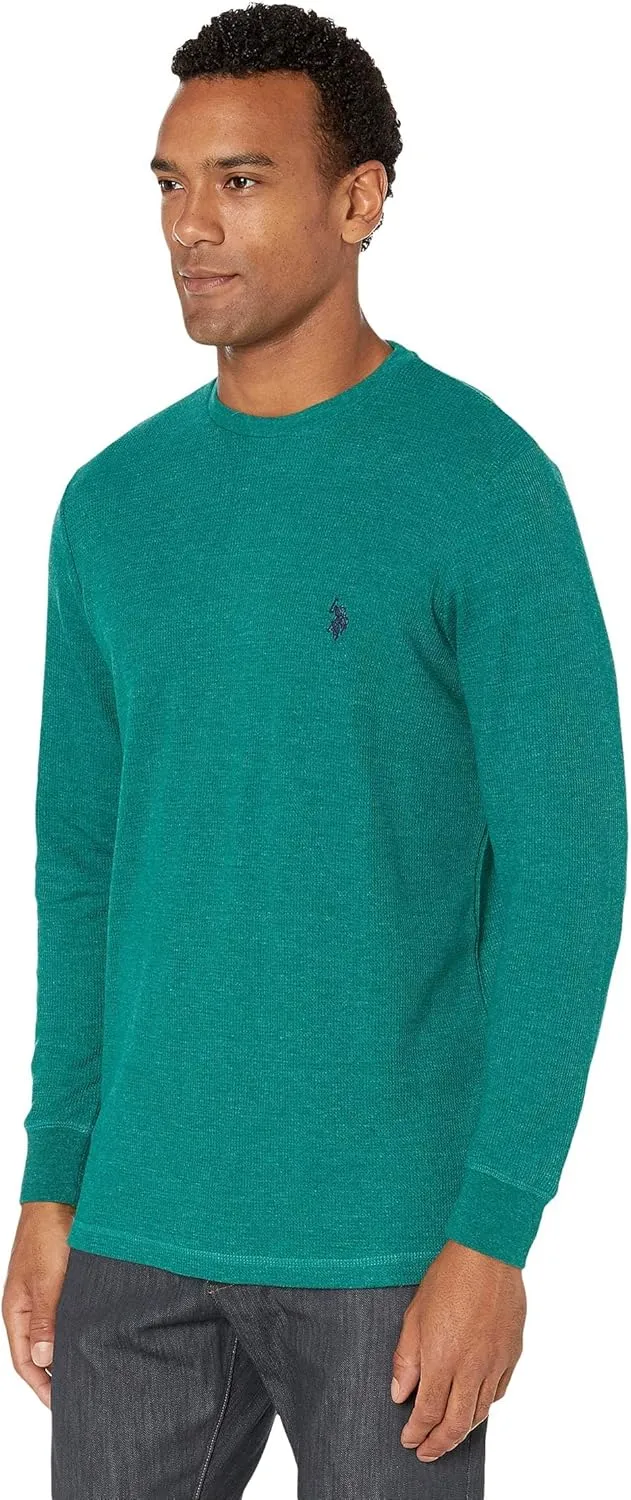 U.S. Polo Assn. Men's Long Sleeve Crew Neck Solid Thermal Shirt