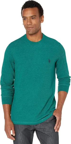 U.S. Polo Assn. Men's Long Sleeve Crew Neck Solid Thermal Shirt