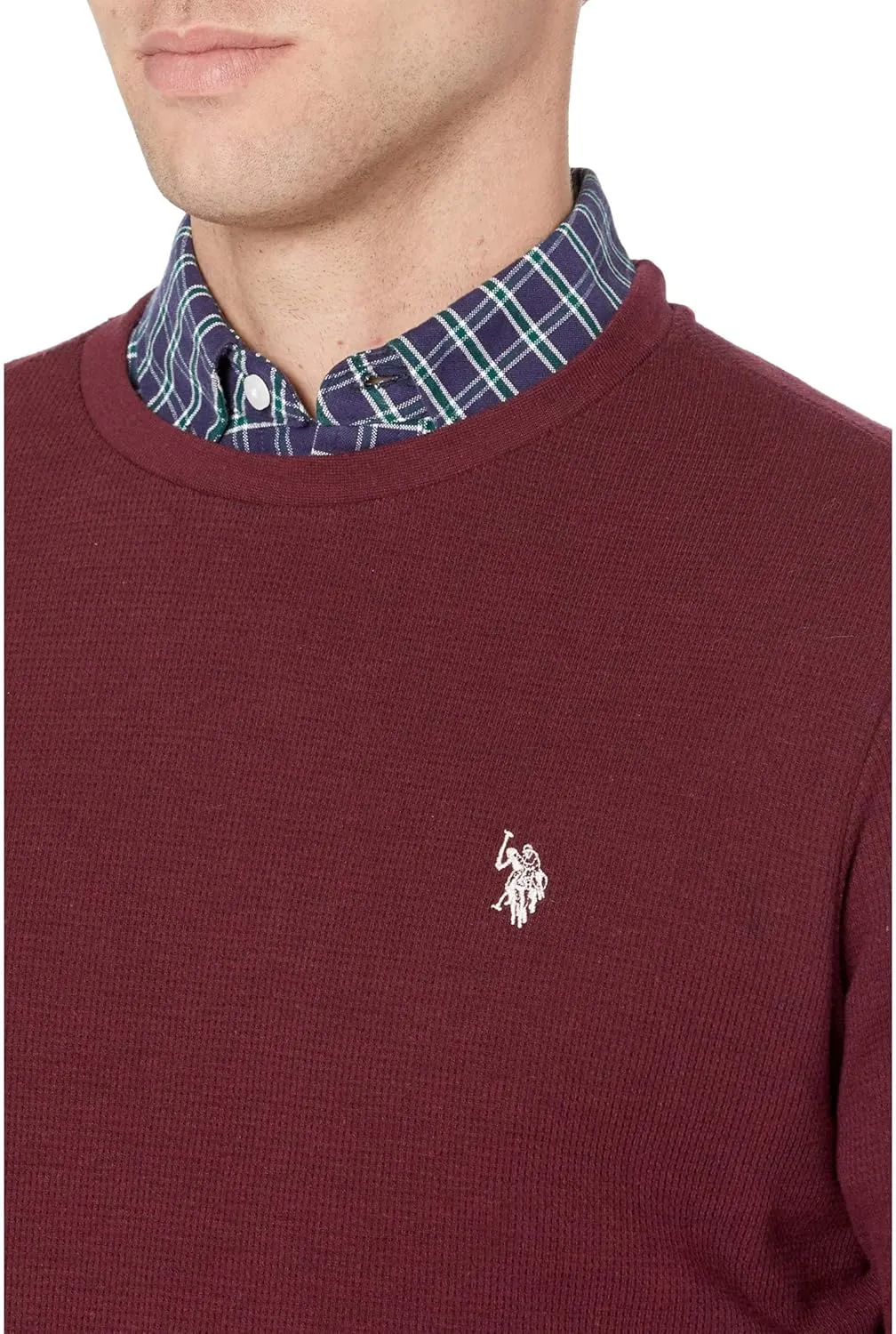 U.S. Polo Assn. Men's Long Sleeve Crew Neck Solid Thermal Shirt