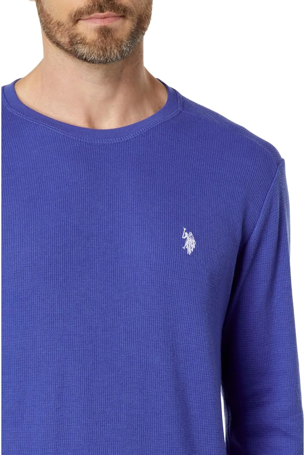 U.S. Polo Assn. Men's Long Sleeve Crew Neck Solid Thermal Shirt