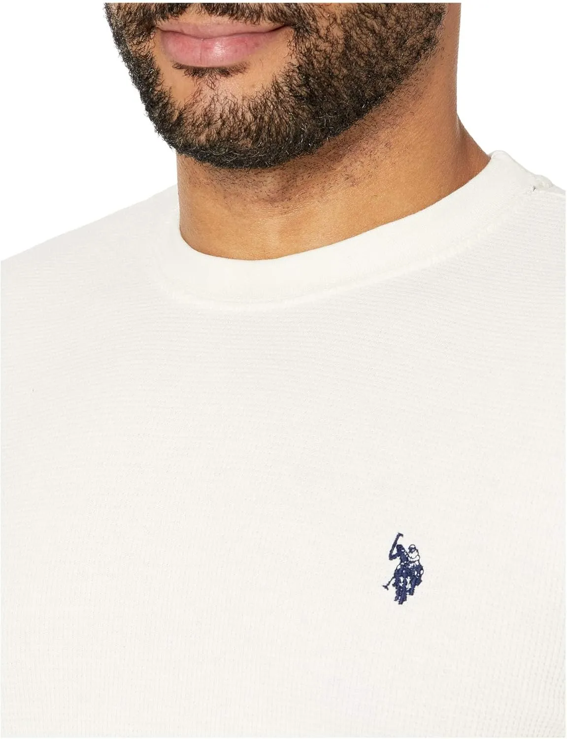 U.S. Polo Assn. Men's Long Sleeve Crew Neck Solid Thermal Shirt