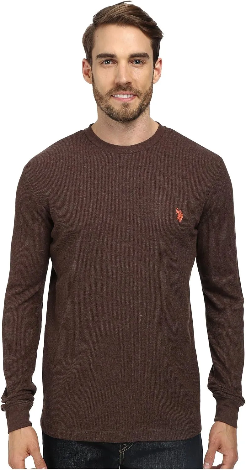 U.S. Polo Assn. Men's Long Sleeve Crew Neck Solid Thermal Shirt