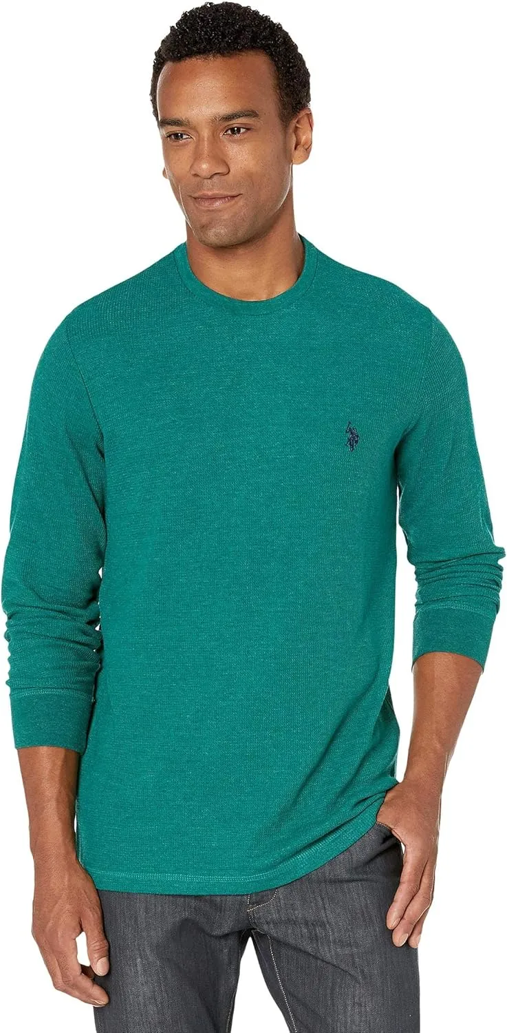 U.S. Polo Assn. Men's Long Sleeve Crew Neck Solid Thermal Shirt
