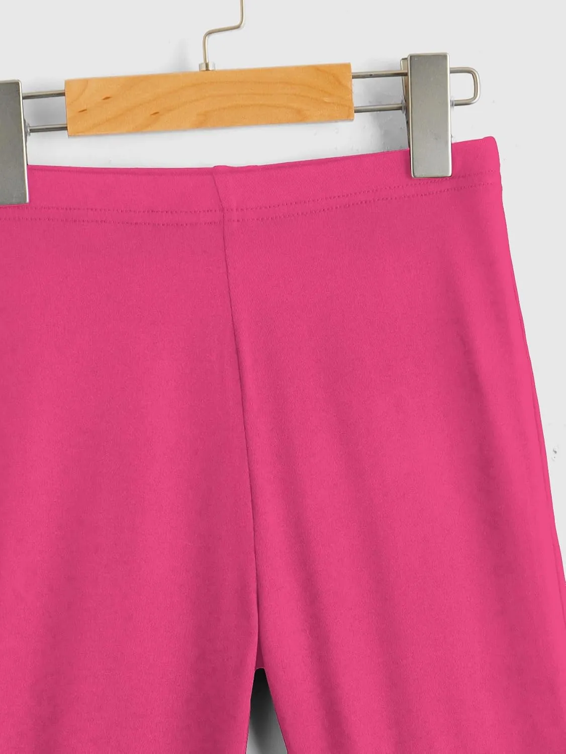 WDIRARA Girl's Flare Pants High Waisted Elastic Waist Bell Bottom Casual Pants