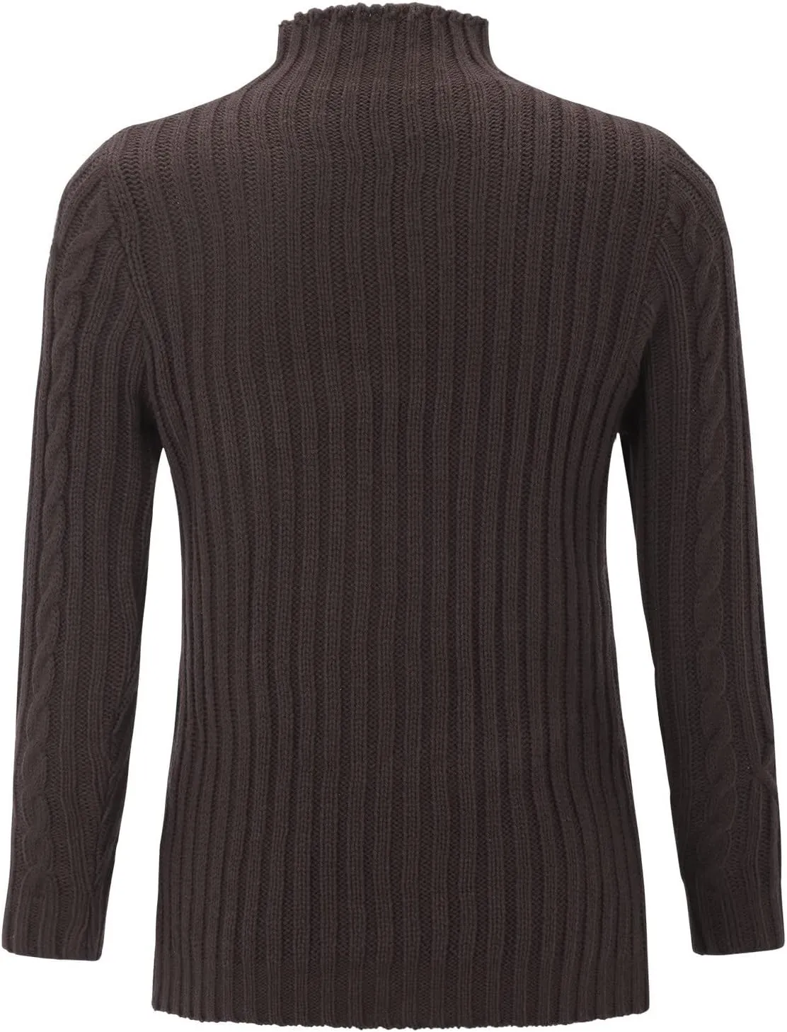Women Cable Knit Pullover Sweater Turtle Neck Solid Sweater Long Sleeve Slim Fit Pullover Fall Winter Chunky Sweater