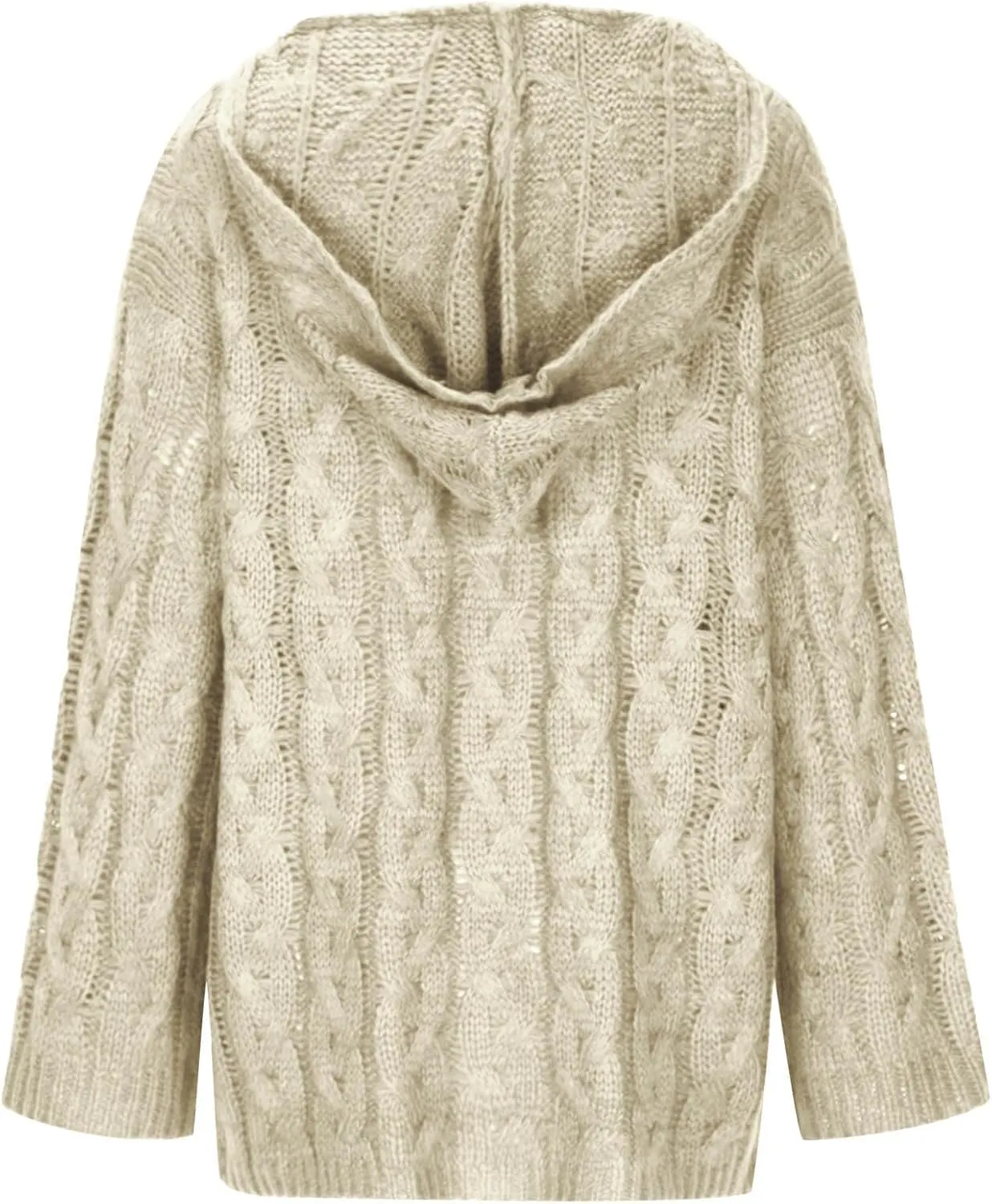 Women Cable Knit Sweater Long Sleeve Oversized Chunky Sweaters Casual Warm Comfortable Sweaters