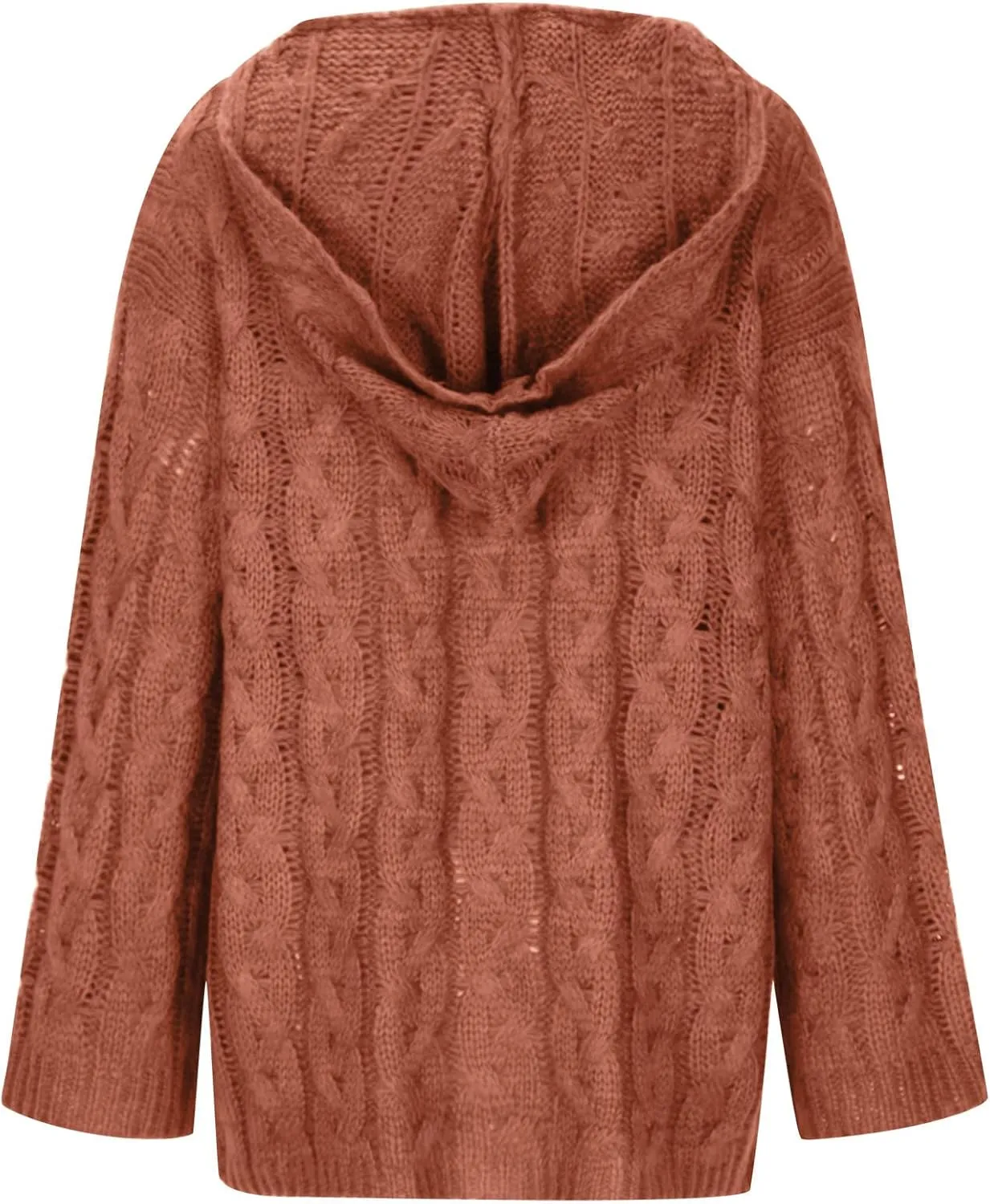 Women Cable Knit Sweater Long Sleeve Oversized Chunky Sweaters Casual Warm Comfortable Sweaters