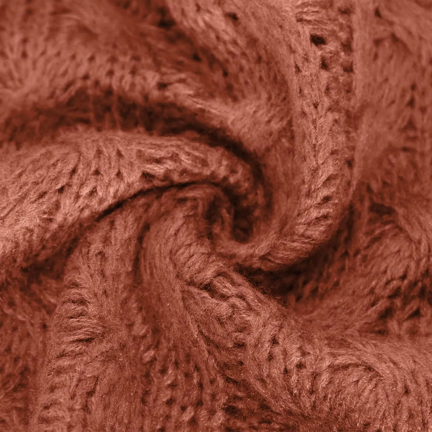 Women Cable Knit Sweater Long Sleeve Oversized Chunky Sweaters Casual Warm Comfortable Sweaters