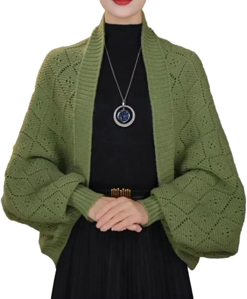 Women Cardigan Sweaters Oversized Chunky Knit Slouchy Wrap Open Front Coat Shoulder Wrap and Shawl Outwear