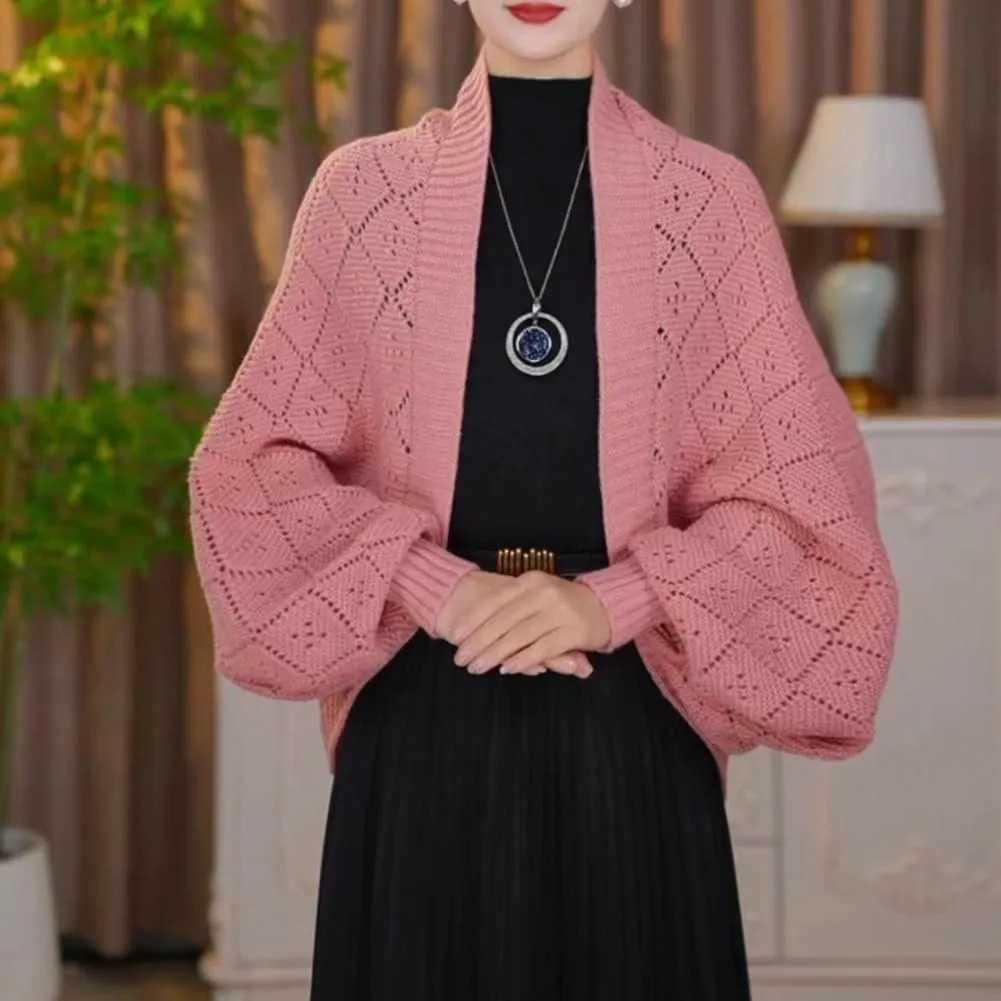 Women Cardigan Sweaters Oversized Chunky Knit Slouchy Wrap Open Front Coat Shoulder Wrap and Shawl Outwear