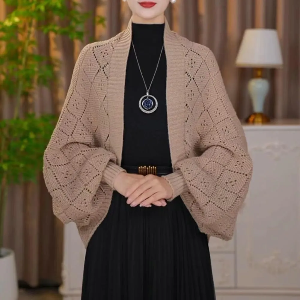 Women Cardigan Sweaters Oversized Chunky Knit Slouchy Wrap Open Front Coat Shoulder Wrap and Shawl Outwear