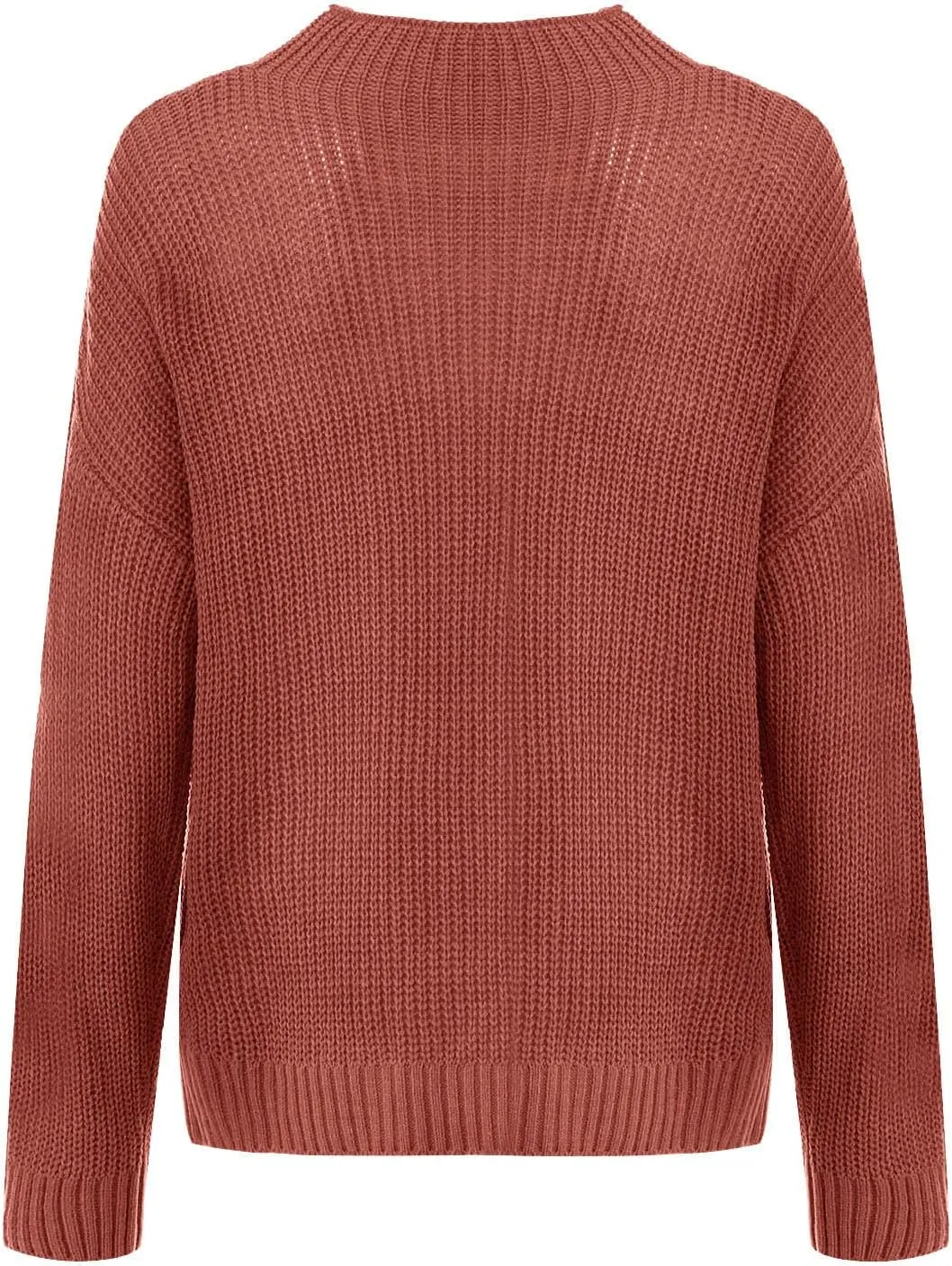 Women Casual Turtleneck Sweaters Oversized Vintage Cable Knit Long Sleeve Pullover 2024 Fall Trendy Outfits