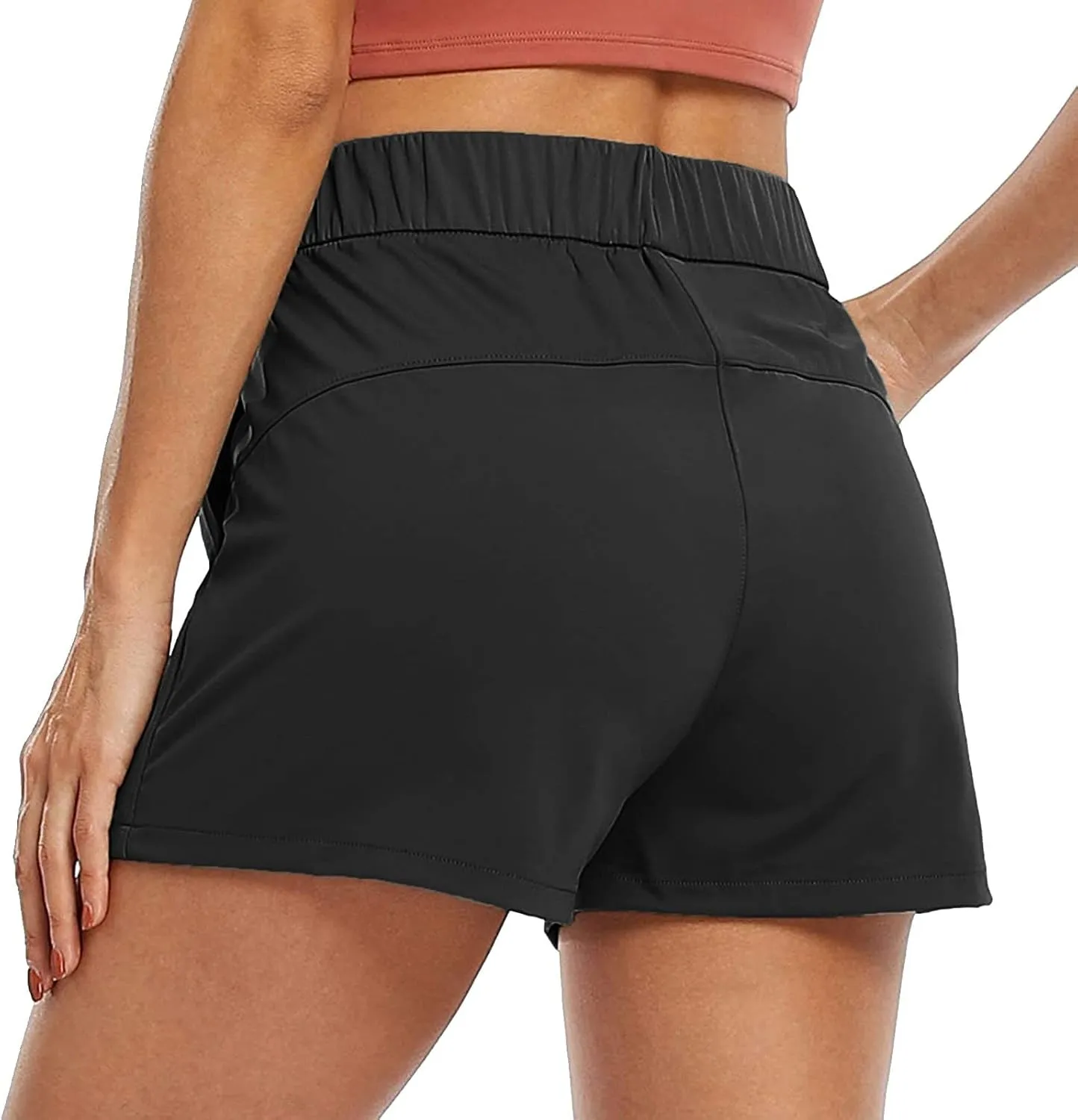 Women Summer Sporst Shorts Casual Drawstring Elastic Waisted Running Workout Shorts Lightweight Comfortable Shorts