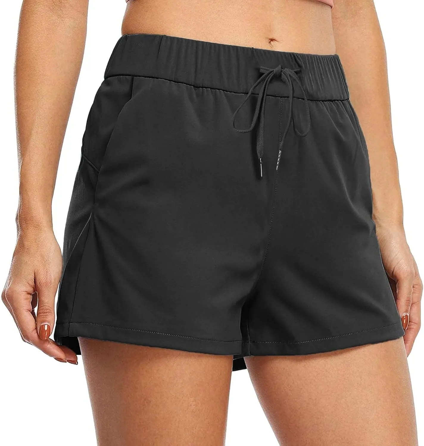 Women Summer Sporst Shorts Casual Drawstring Elastic Waisted Running Workout Shorts Lightweight Comfortable Shorts