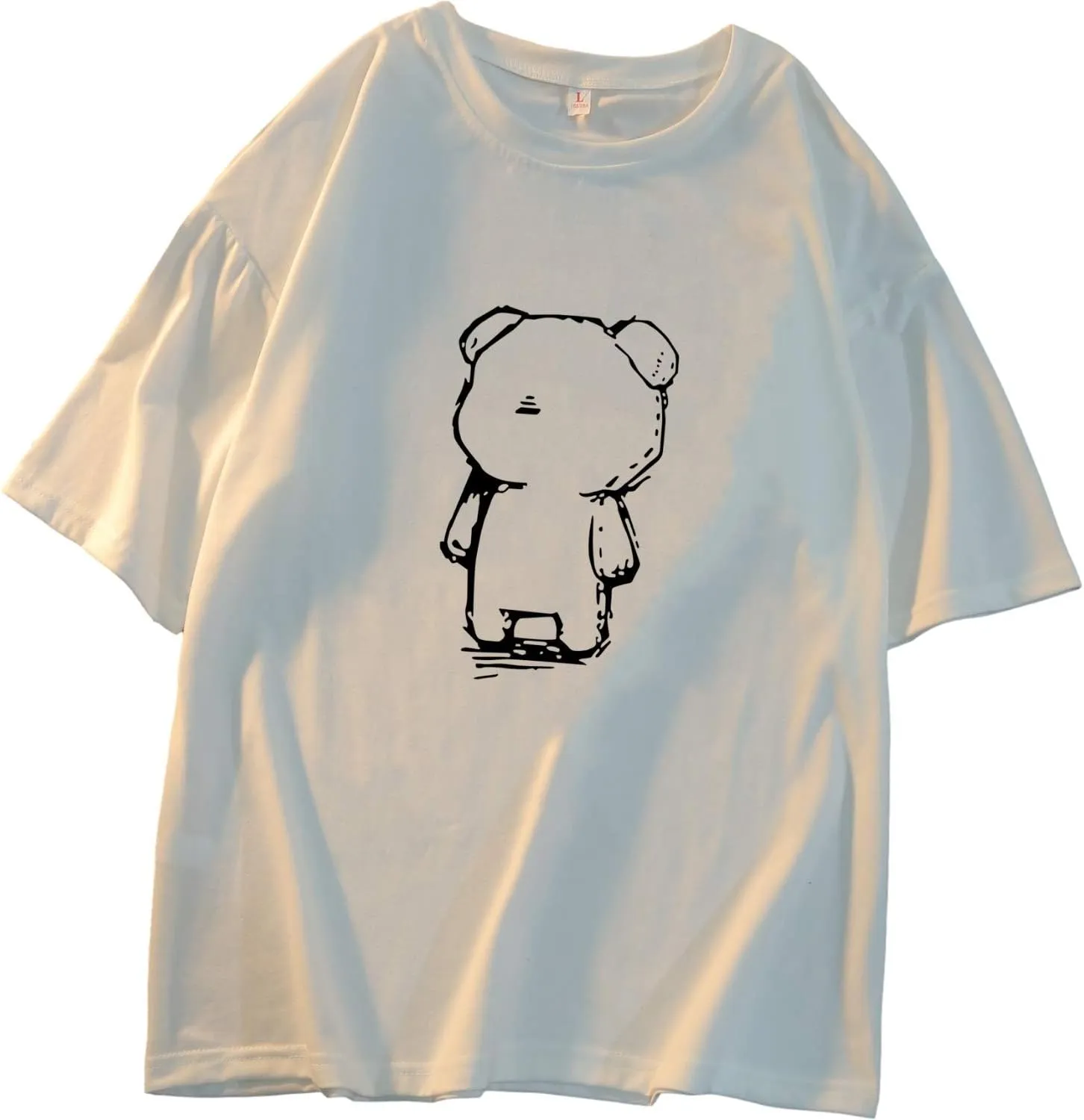 Women T Shirt Cute Bear Printed Kawaii Tops Summer Clothes Harajuku Graphic T Shirts