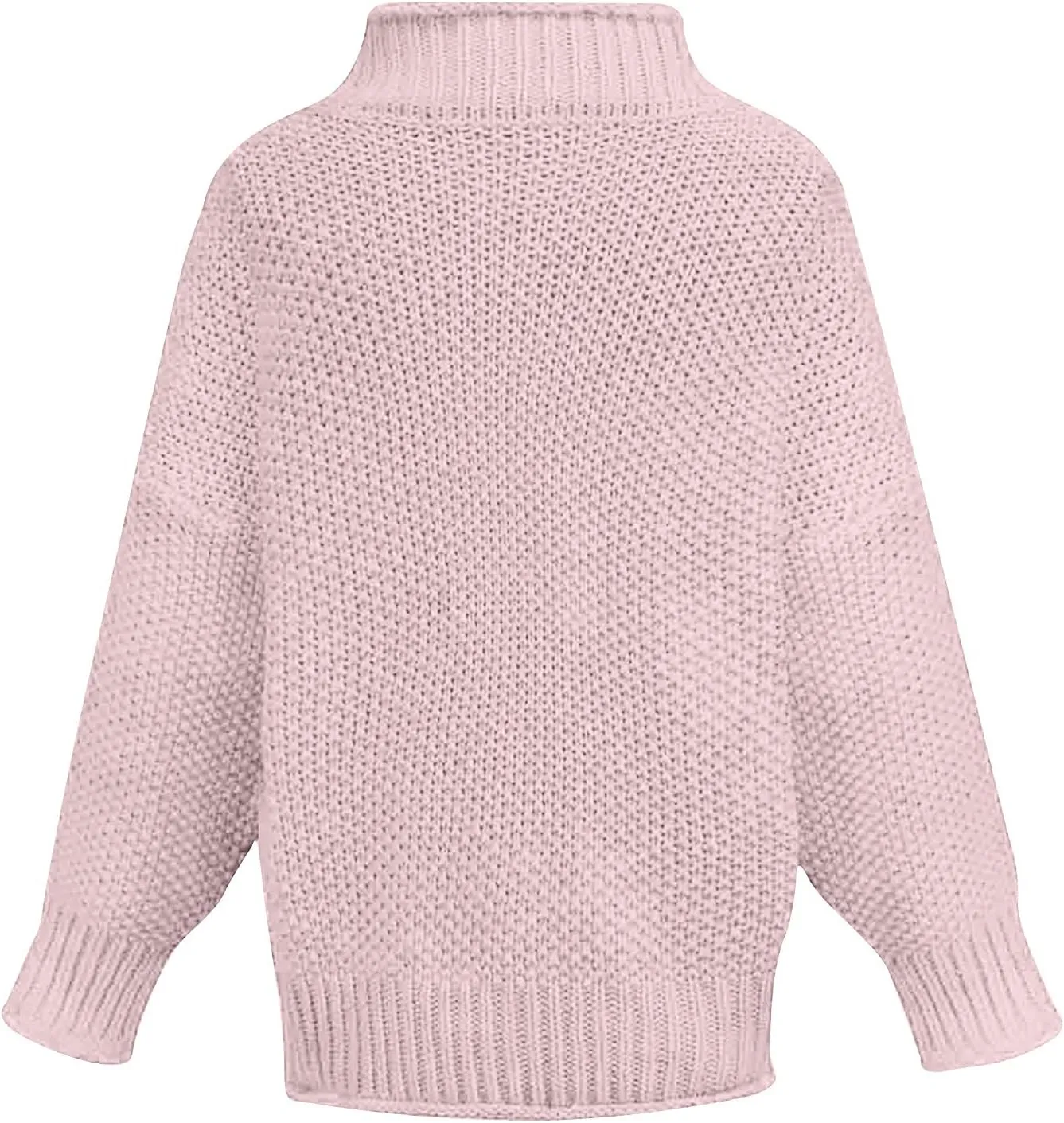 Women Turtleneck Oversized Sweaters Tunic Pullover Sweater Knit Tops Long Sleeve Pullover Sweaters Fall Fashion Clothes