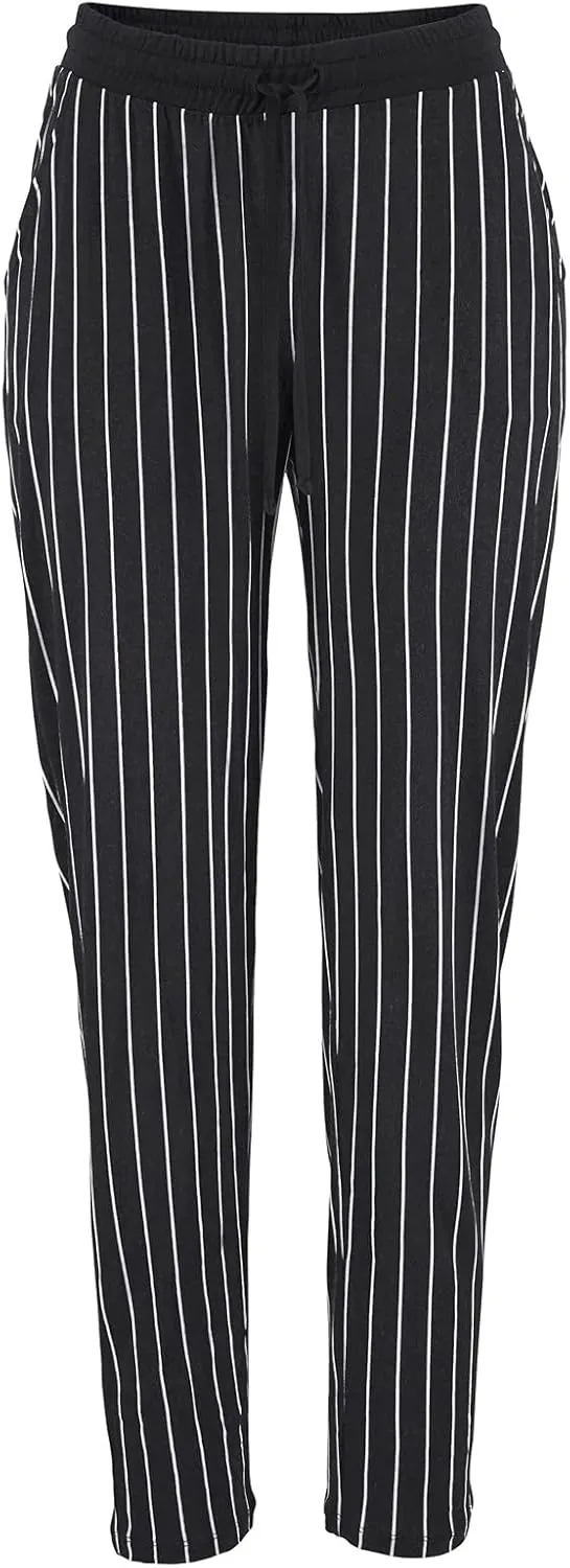 Women Wide Leg High Waist Drawstring Palazzo Pants Casual Summer Flowy Boho Beach Harem Slacks Printed Linen Trousers