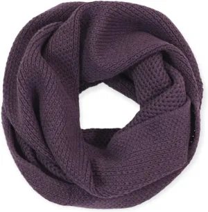 Women's 100% Organic Cotton Knit Infinity Scarf, Thick Soft Stretch Warm Unique Eco-Friendly Non-Toxic (5 COLORS)