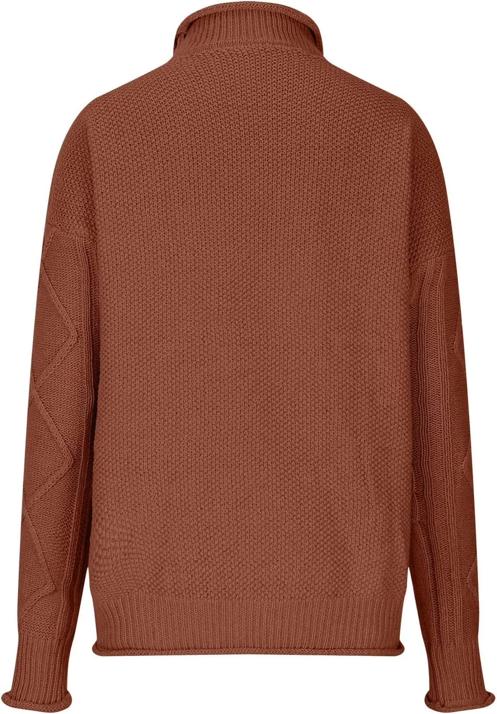 Womens 2023 Trendy Fall Turtleneck Sweaters Oversized Chunky Knitted Sweaters Batwing Long Sleeve Pullover Tops