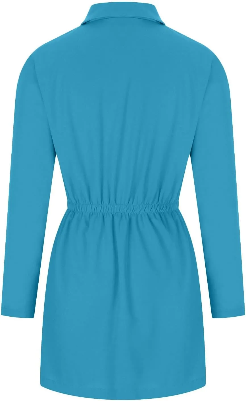 Womens Blazers Dress Fall Fashion Business Casual Suit Jackets with Pockets Long Sleeved Lapel Solid Tailored Jackets