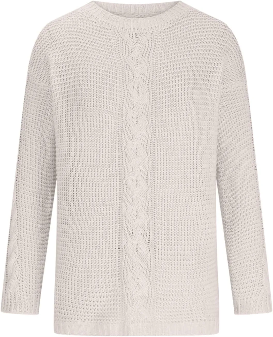 Womens Cable Knit Sweater Long Sleeve Chunky Sweaters Warm Loose Casual Trendy Sweaters