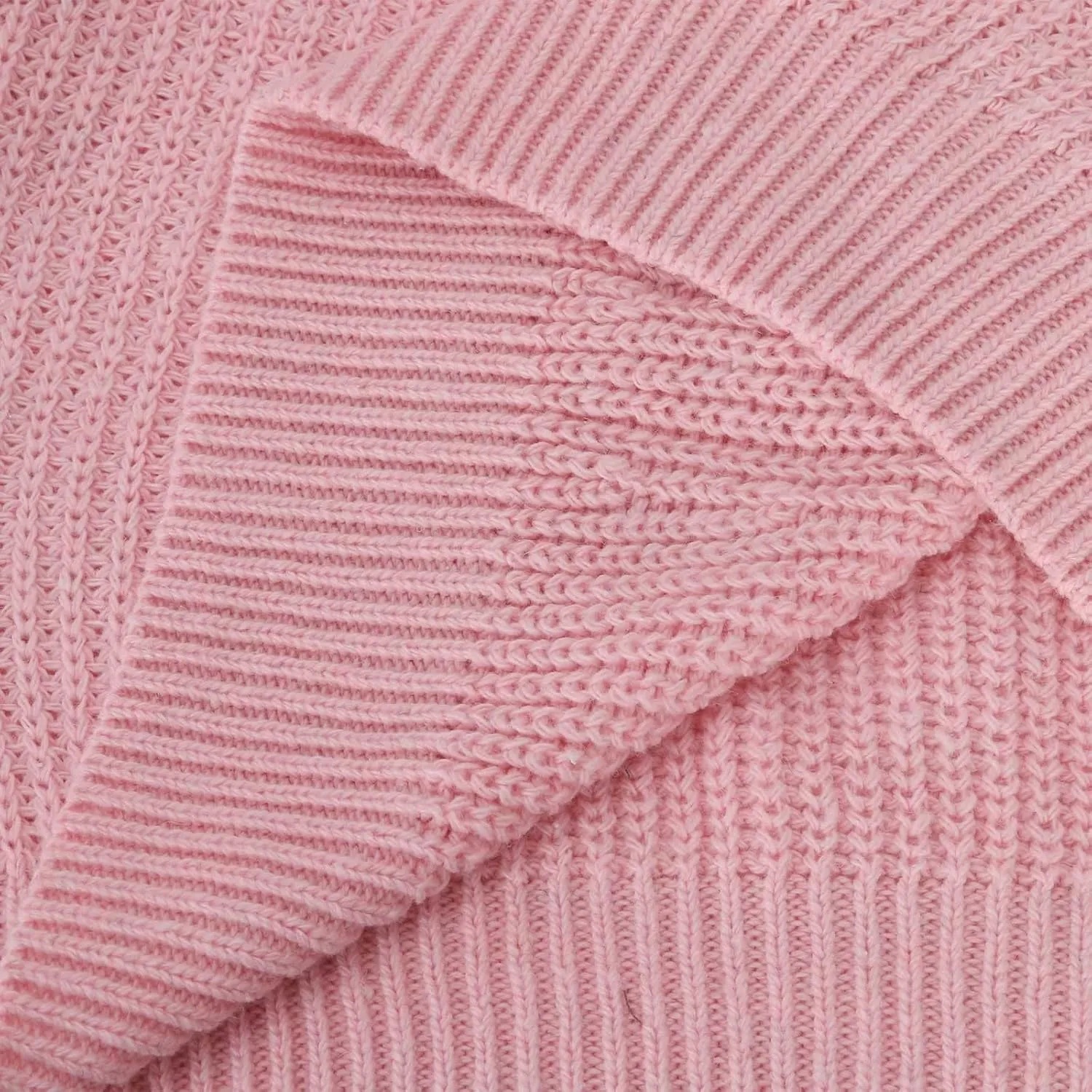 Womens Crewneck Fall Sweaters Solid Crochet Knit Sweaters Hollow Out Pullover Sweater Long Sleeve Jumper Tops