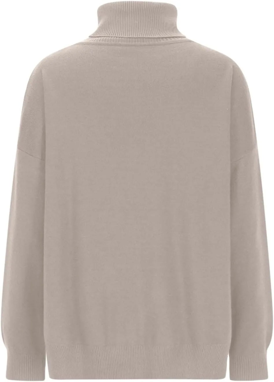 Women's Fall Oversized Turtleneck Sweater Casual Long Sleeve Comfy Knit Pullover Tops Lightweight Sweater for Women