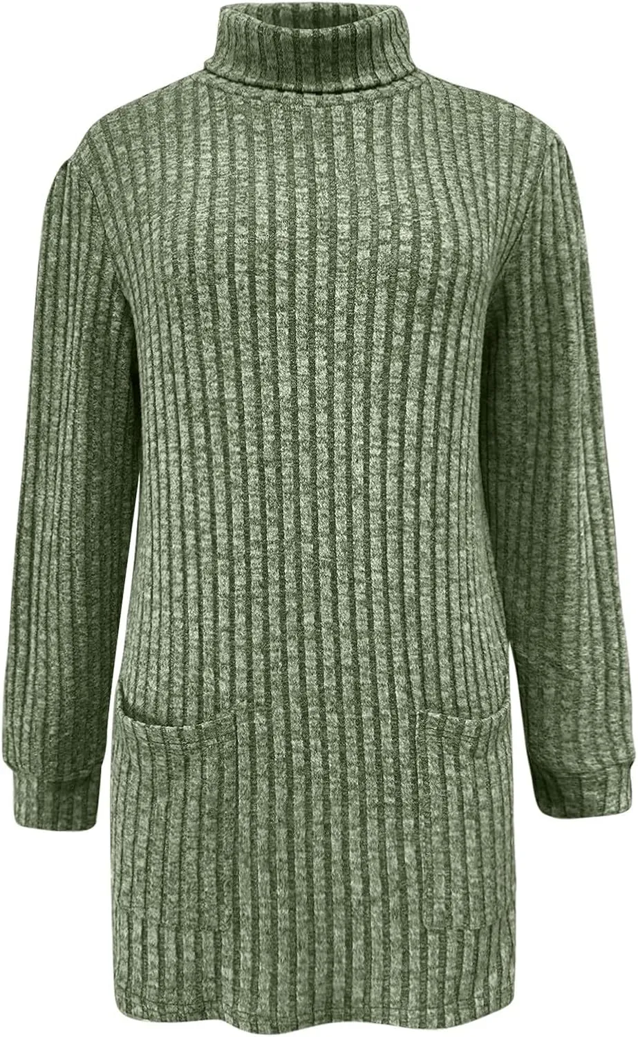 Womens Oversized Turtleneck Sweaters Mock Neck Slim Fit Ribbed Knit Pullover Jumpers Tunic Sweaters for Leggings