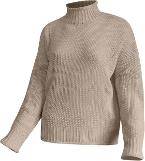 Womens Plus Size Sweater Solid Color Tops, Long-Sleeved Turtleneck Sweaters, Fall Fuzzy Knit Warm Pullover Sweater