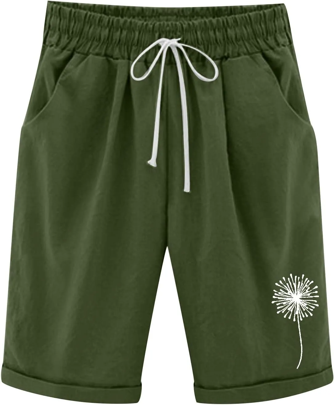 Womens Shorts Drawstring Sweat Shorts Elastic Waist Running Workout Shorts with Pockets Women's Wide Leg Womens