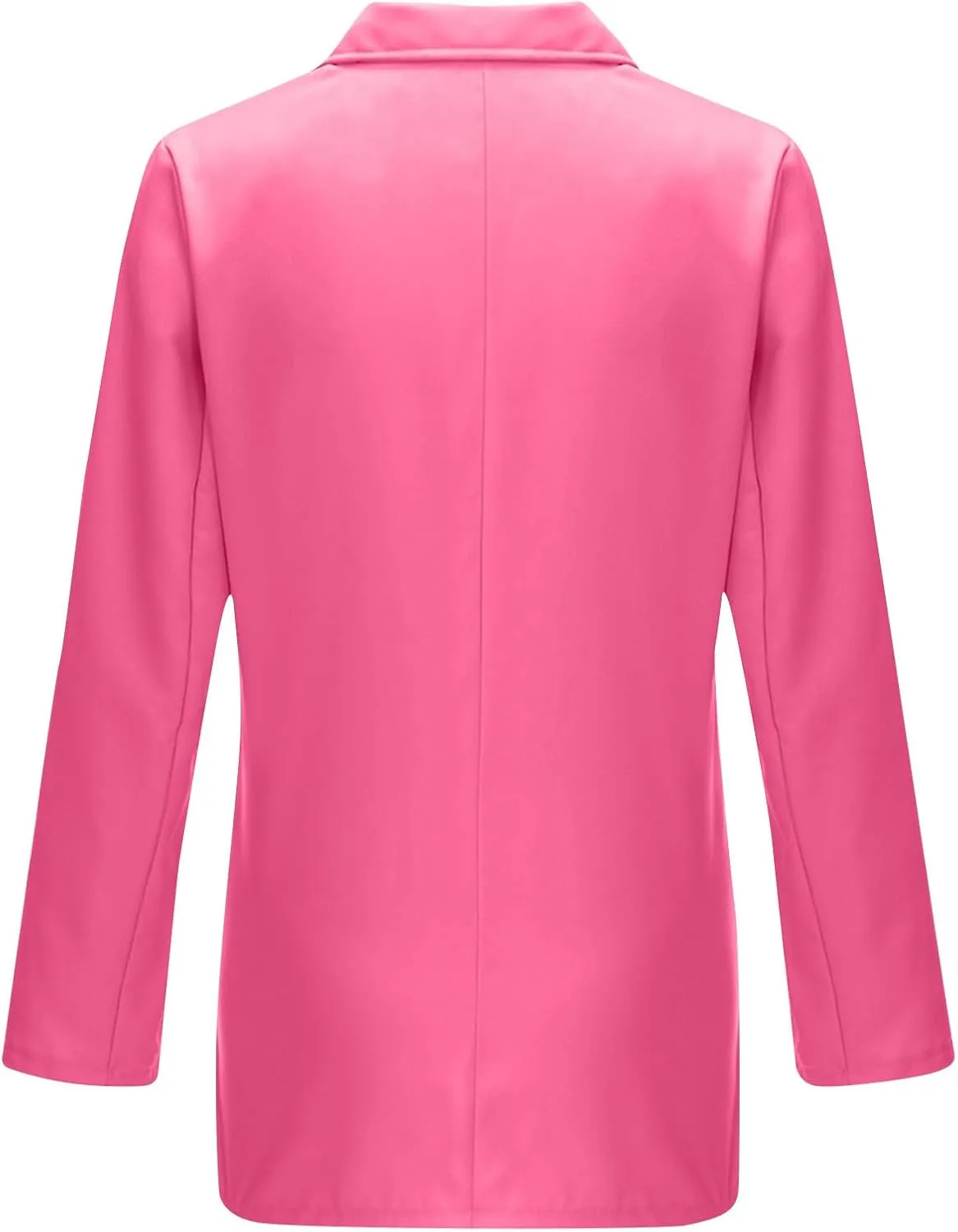 Womens Solid Long Sleeve Lapel Blazers Open Front Business Casual Tailored Jackets with Pockets Office Work Suit Coat