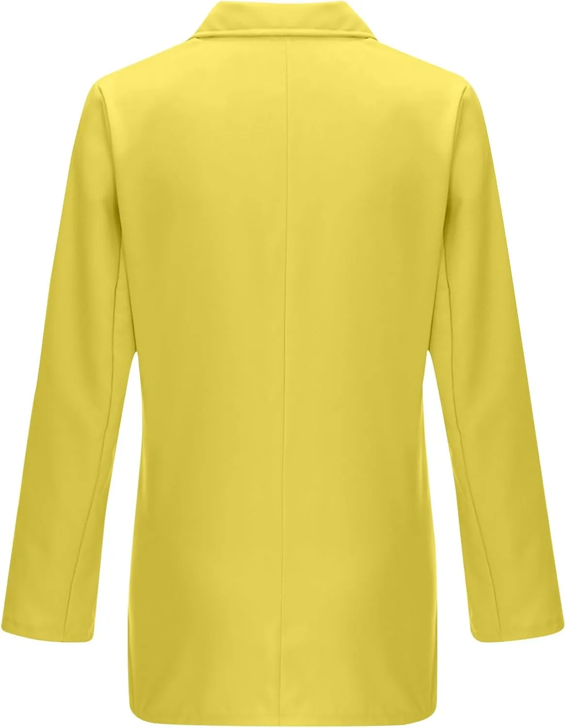 Womens Solid Long Sleeve Lapel Blazers Open Front Business Casual Tailored Jackets with Pockets Office Work Suit Coat