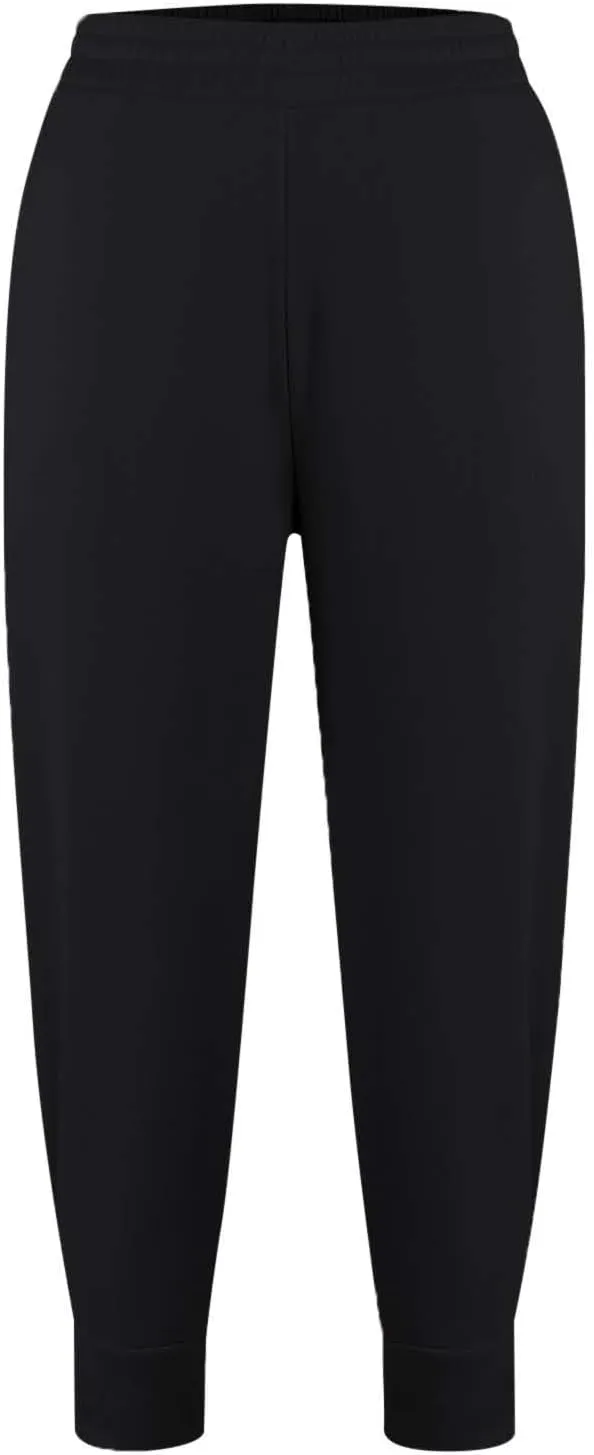 Women's Summer High Waist Sweatpants Solid Color Fleece-Lined Ankle Joggers Cozy Casual Lounge Wear