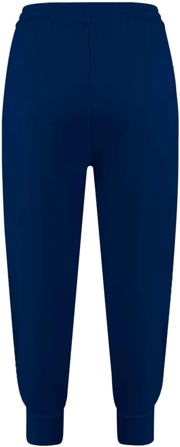 Women's Summer High Waist Sweatpants Solid Color Fleece-Lined Ankle Joggers Cozy Casual Lounge Wear