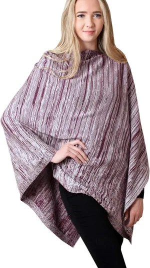 Women's Sweater Knit Poncho Pullover Wrap Organic Cotton - Loving Thread
