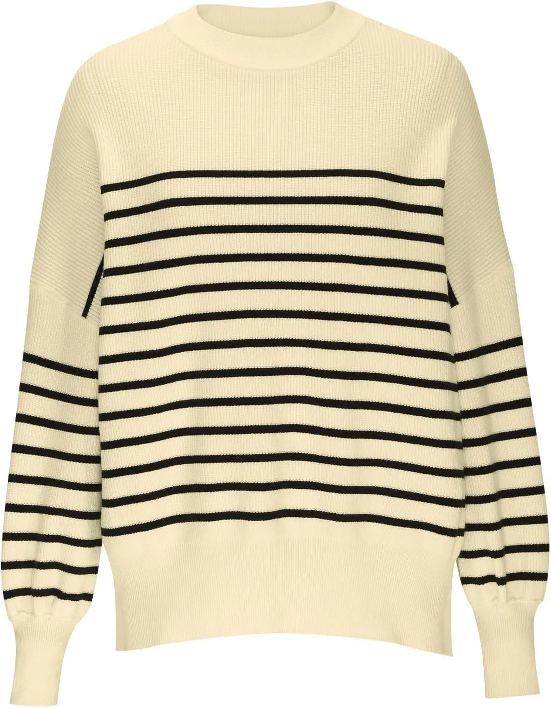 Womens Sweaters Fall 2024 Striped Oversized Sweater Turtleneck Pullover Fashion Outfit Winter Trendy Clothes