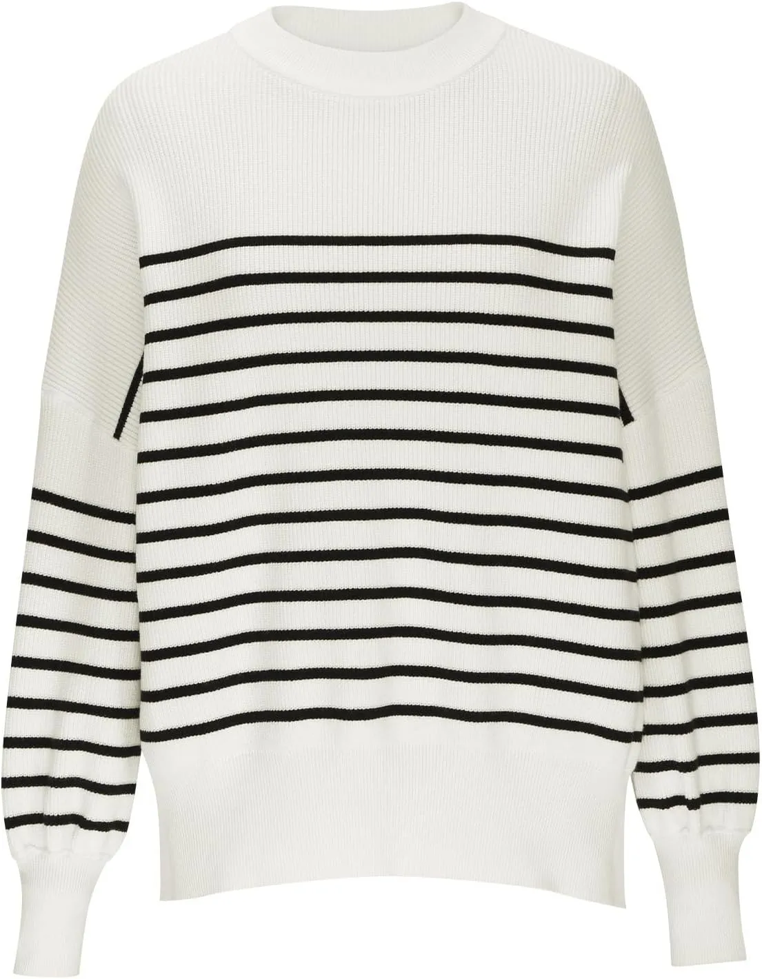 Womens Sweaters Fall 2024 Striped Oversized Sweater Turtleneck Pullover Fashion Outfit Winter Trendy Clothes